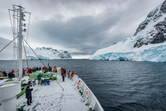 Ortelius heading into the Lemaire Channel
