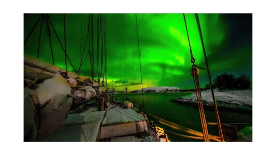 Aurora, Skorpa Norway, S/V Nooderlicht, whales & auroras  12/2017