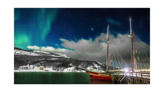 Aurora, Skorpa Norway, S/V Nooderlicht, whales & auroras  12/2017