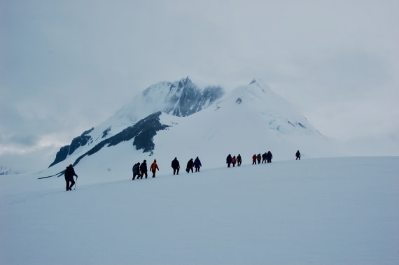 Hiking in Antarctica