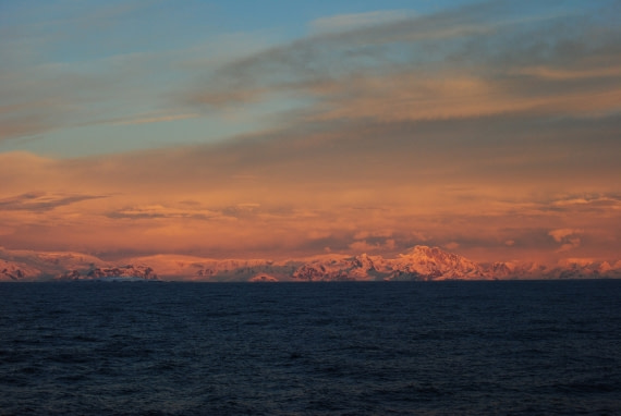 Sunset in Antarctica