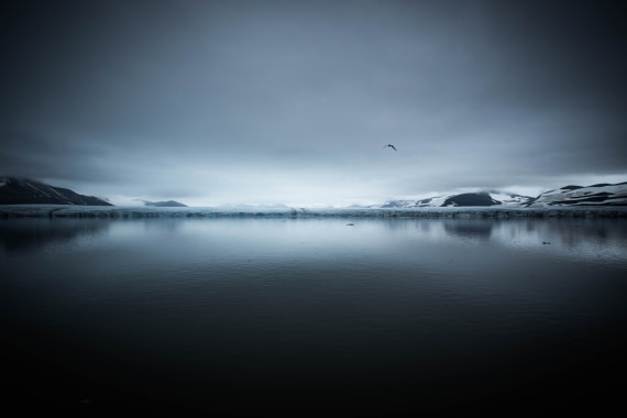 Glacier on the morning