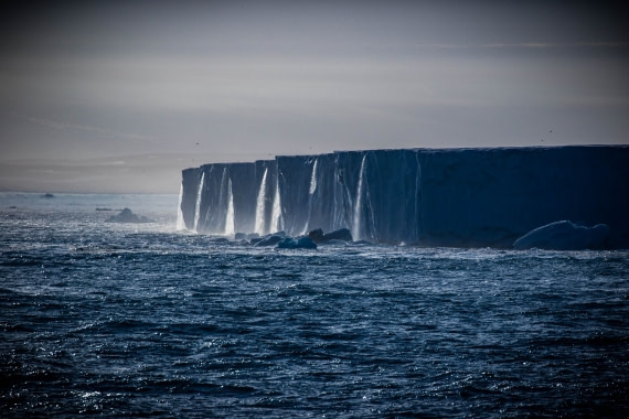 Austfonna waterfalls