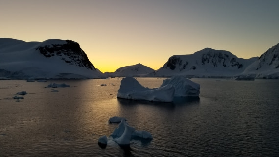 Antarctica after dark