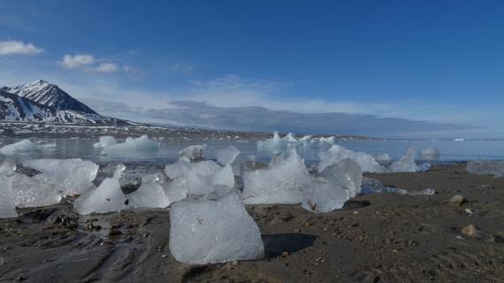 stranded glacier ice