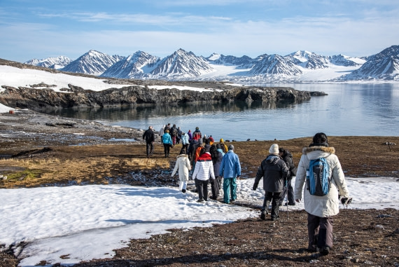 Hiking in Svalbard