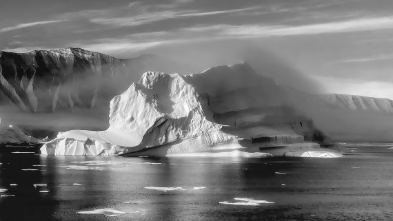 foggy iceberg