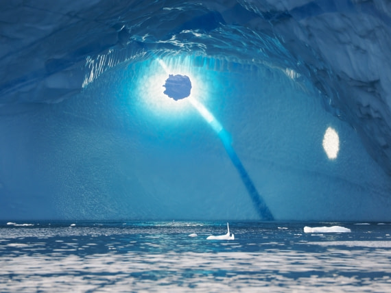 Window in iceberg