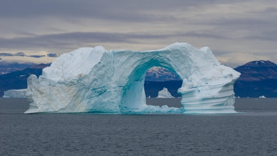 Iceberg with window