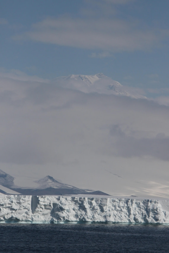 Mt Erebus and the Ross Ice Shelf