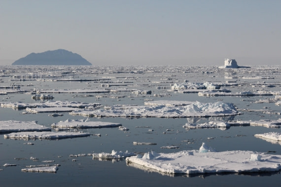 Beaufort Island & ice in the Ross Sea