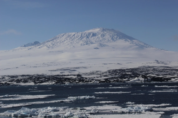 Mount Erebus from Cape Royds