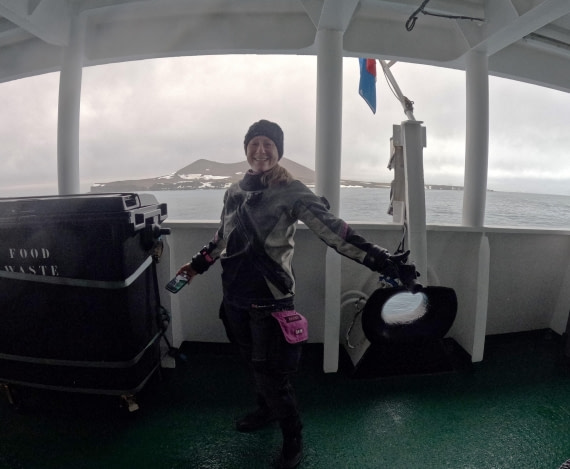 OTL23-24, Day 4, Snorkelers in drysuit Becky © Unknown photographer - Oceanwide Expeditions.JPG