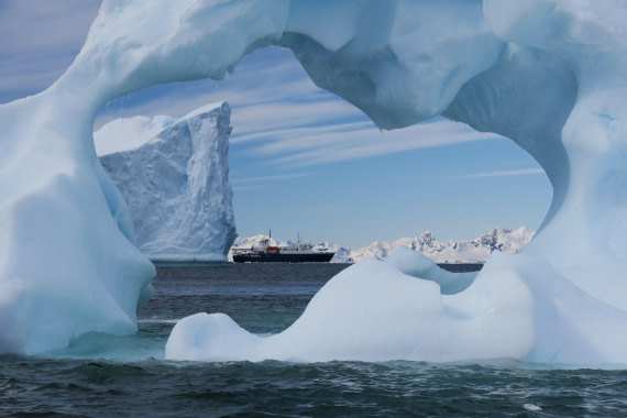 Ortelius in an iced frame - Foyn Harbour