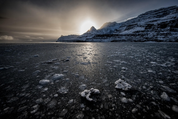 Sunrise in Scoresbysund