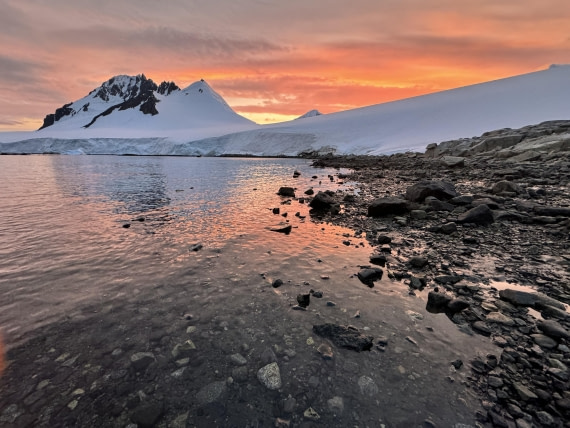 Sunrise after bivouac