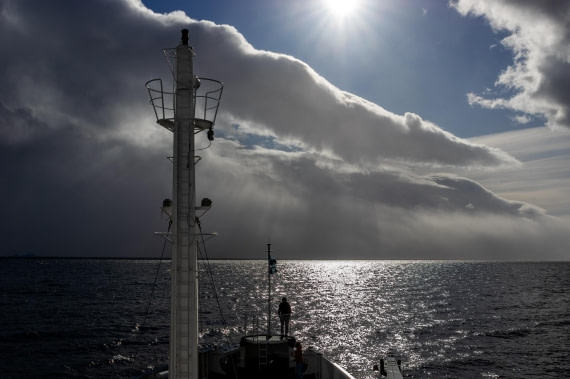 A glimpse of the sun