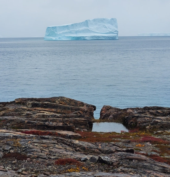 Iceberg from land