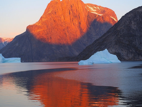 Sunrise in Greenland