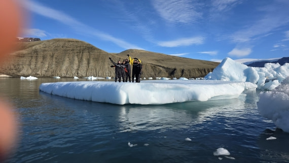 OTL31a26, Day 5, Snorkellers on ice 20260321_103414.jpg © Sid Dewfall - Oceanwide Expeditions.jpg