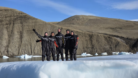 OTL31a26, Day 5, Snorkellers on ice 20260321_103418.jpg © Sid Dewfall - Oceanwide Expeditions.jpg