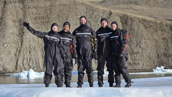 OTL31a26, Day 5, Snorkellers on ice 20260321_103422.jpg © Sid Dewfall - Oceanwide Expeditions.jpg