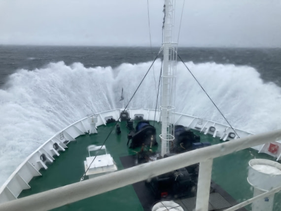 Storm on the way to Jan Mayen