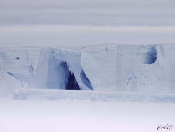 Day 13: Helicopter Landing on Tabular Iceberg in Queen Maud Land