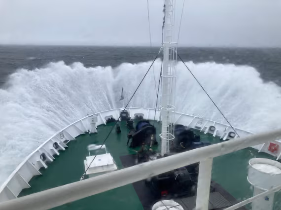 Storm on the way to Jan Mayen