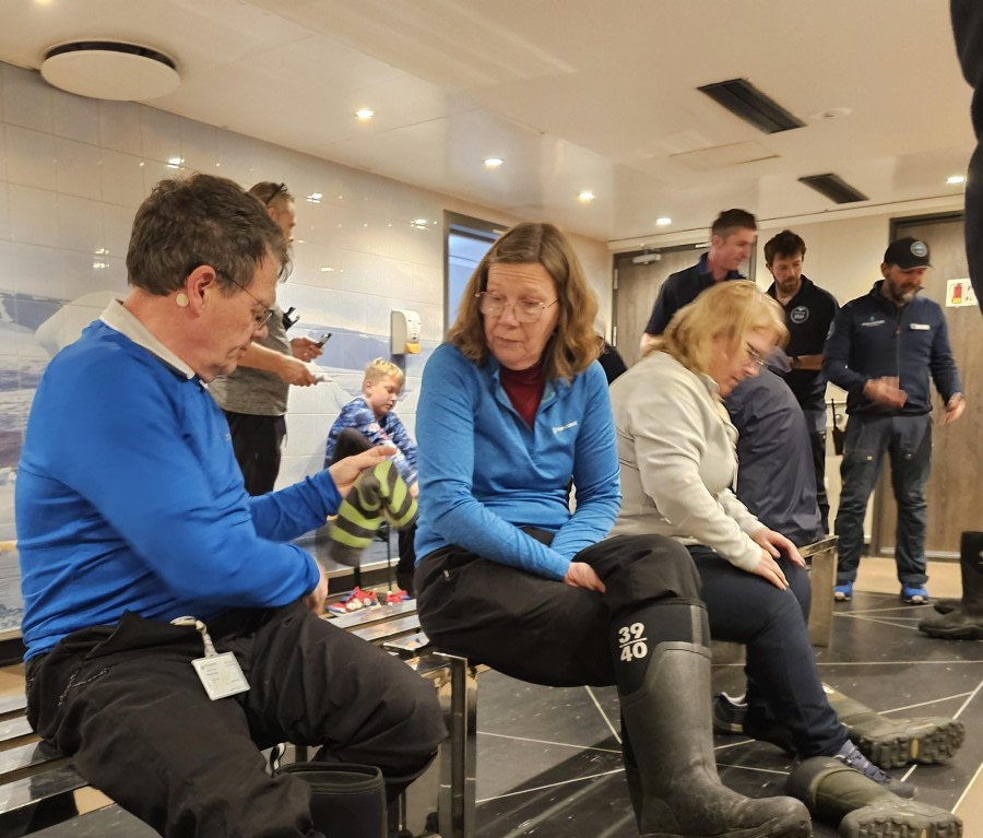 At sea sailing towards Antarctica