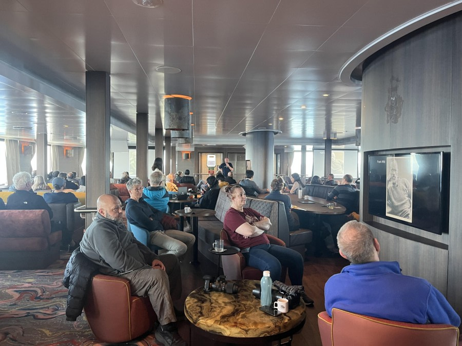 At sea, sailing towards South Georgia