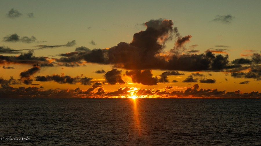 At sea towards St Helena