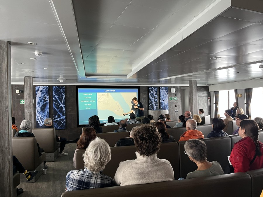 At sea in the Denmark Strait