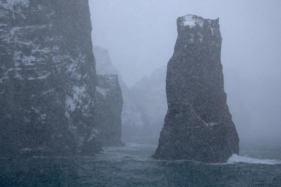 At sea and Deception Island