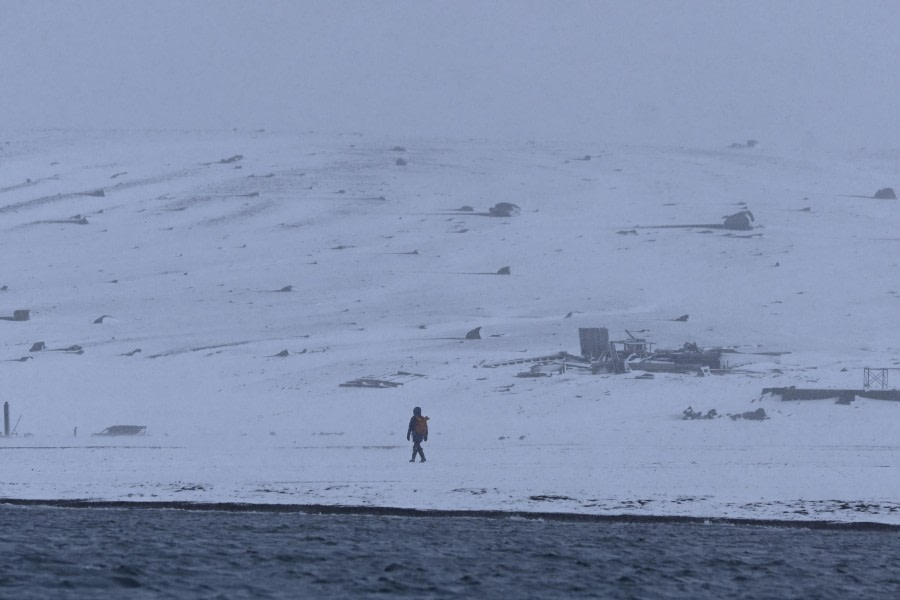 At sea and Deception Island