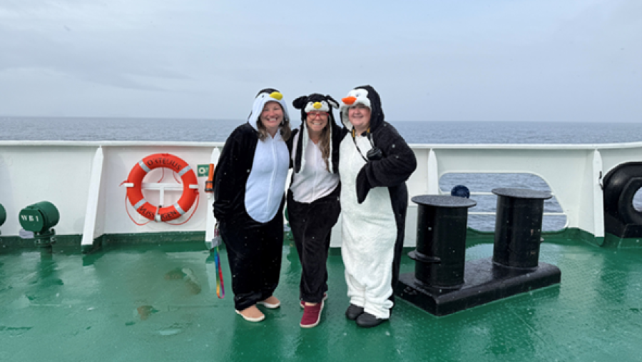 Sailing towards Antarctica