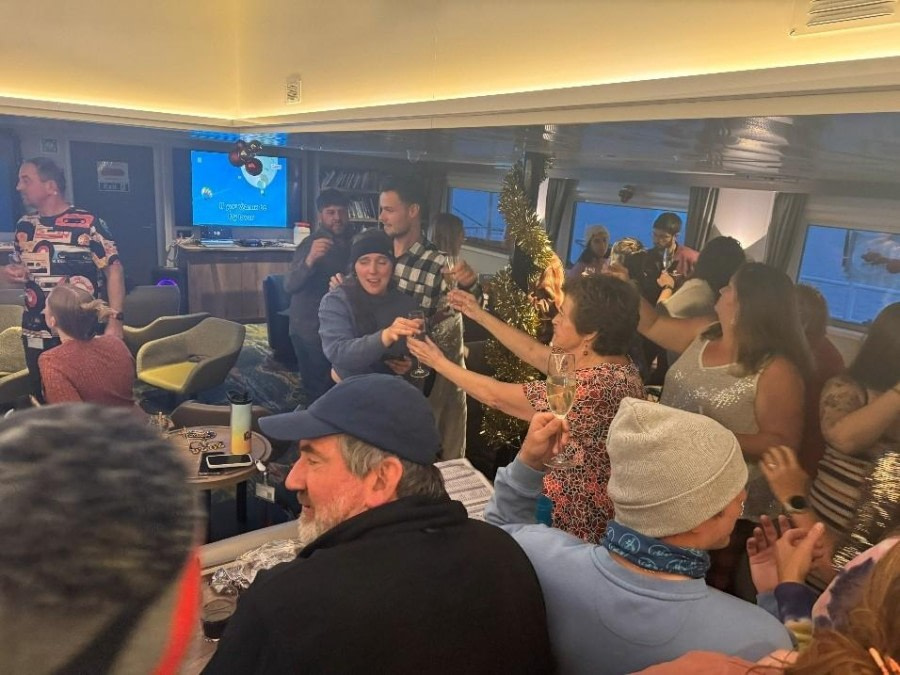 Sailing towards Antarctica