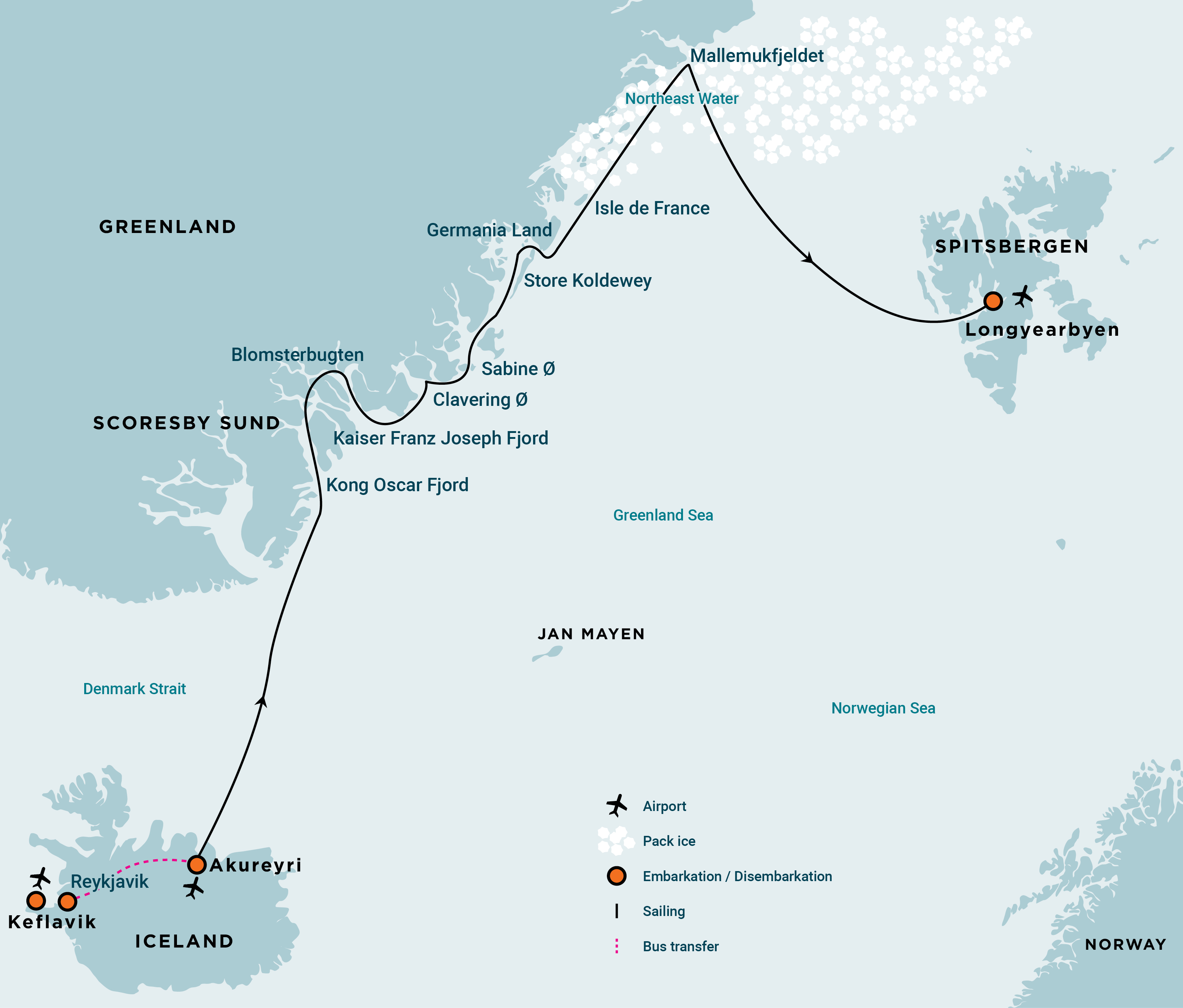 Northeast Greenland Extreme - Aurora Borealis & Long Hikes Northeast Greenland Extreme - Aurora Borealis & Long Hikes