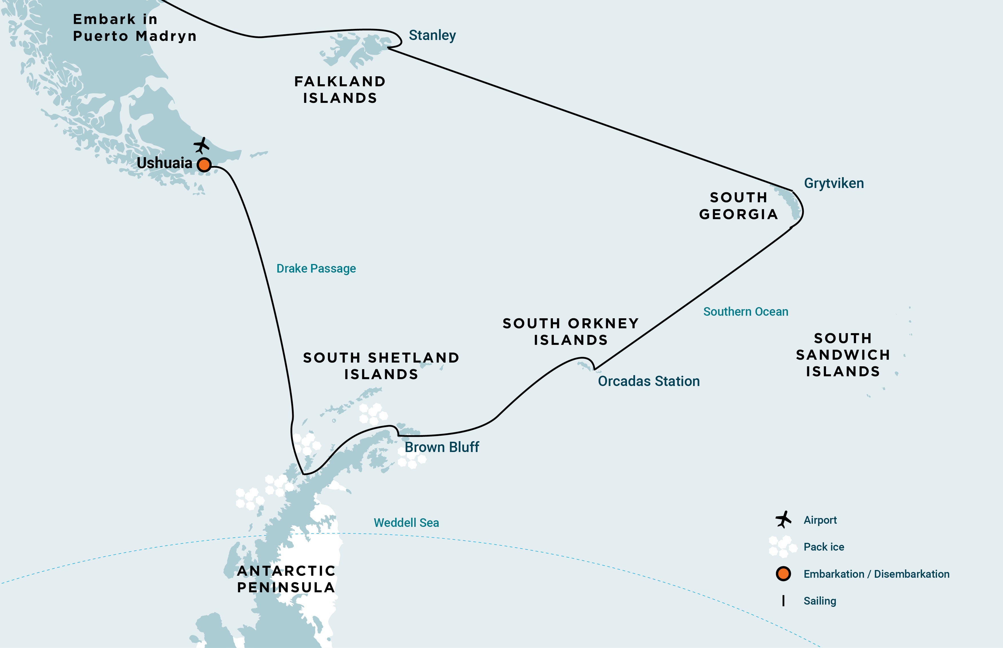 Falkland Islands, South Georgia & Antarctic Peninsula Falkland Islands, South Georgia & Antarctic Peninsula